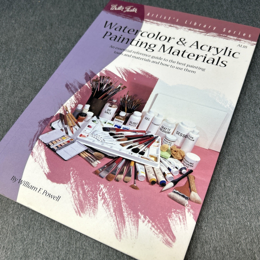Walter Foster Watercolor & Acrylic Painting Material William F. Powell Art Guide